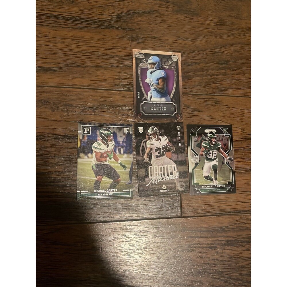 Michael Carter 4 rookie card lot  37/50  ALWAYS OPEN TO OFFERS!!!